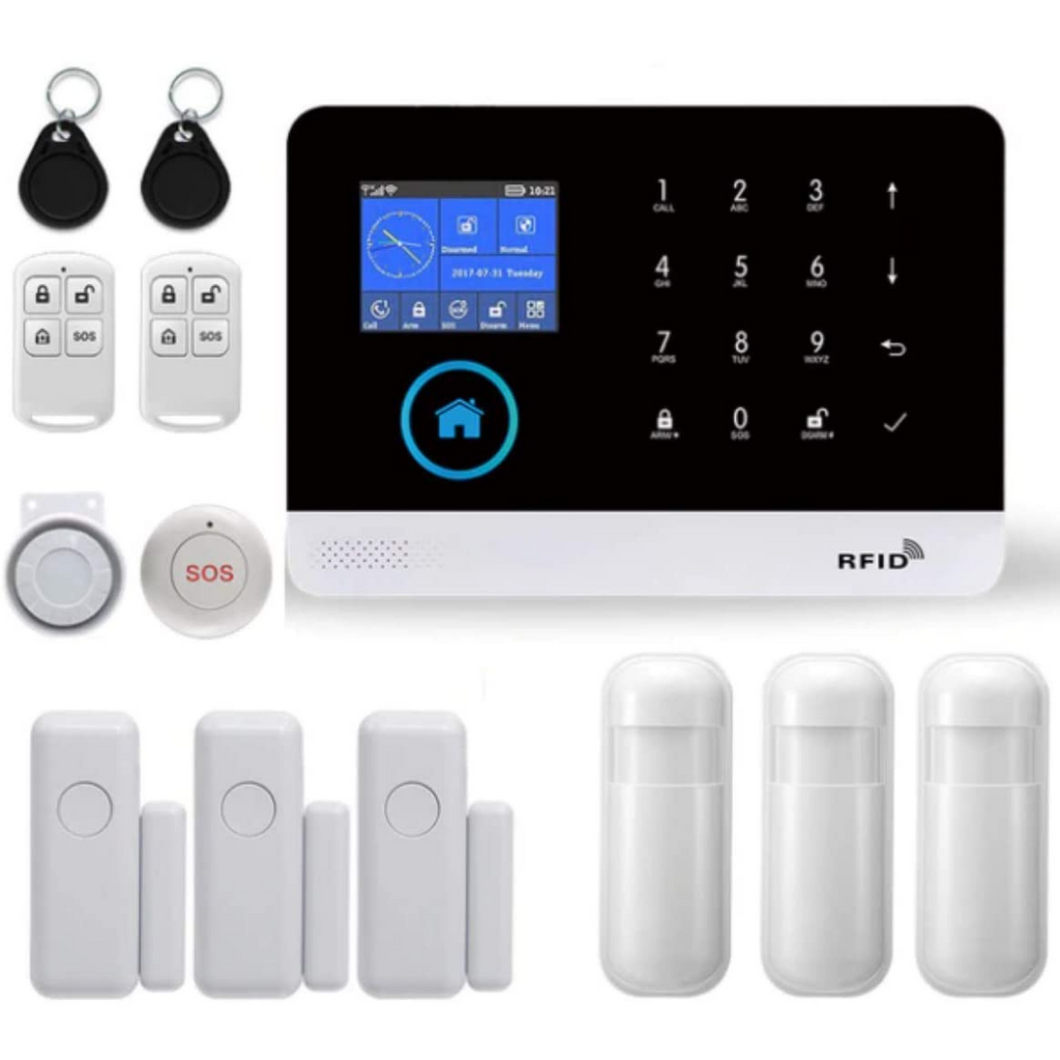 Kit Sistema De Seguridad Casa + Alarma WiFi Control