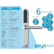 Cargar imagen en el visor de la galería, Cerradura Inteligente de Alta Seguridad con 4 pestillos
